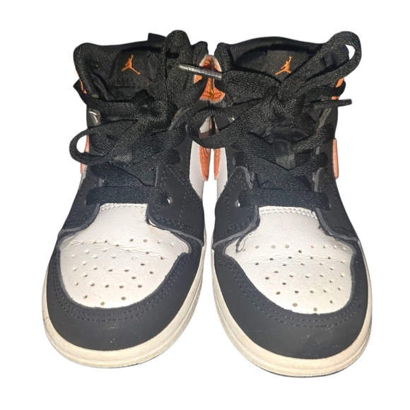 Nike Kids' Black, Orange, and White Sneakers - Picture 4 of 4